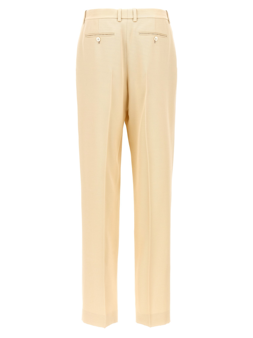 パンツ TOM FORD Pants with front pleats Beige PAW576FAX1216 Tom Ford Beige Front Pleats Pants for Women Online USA at