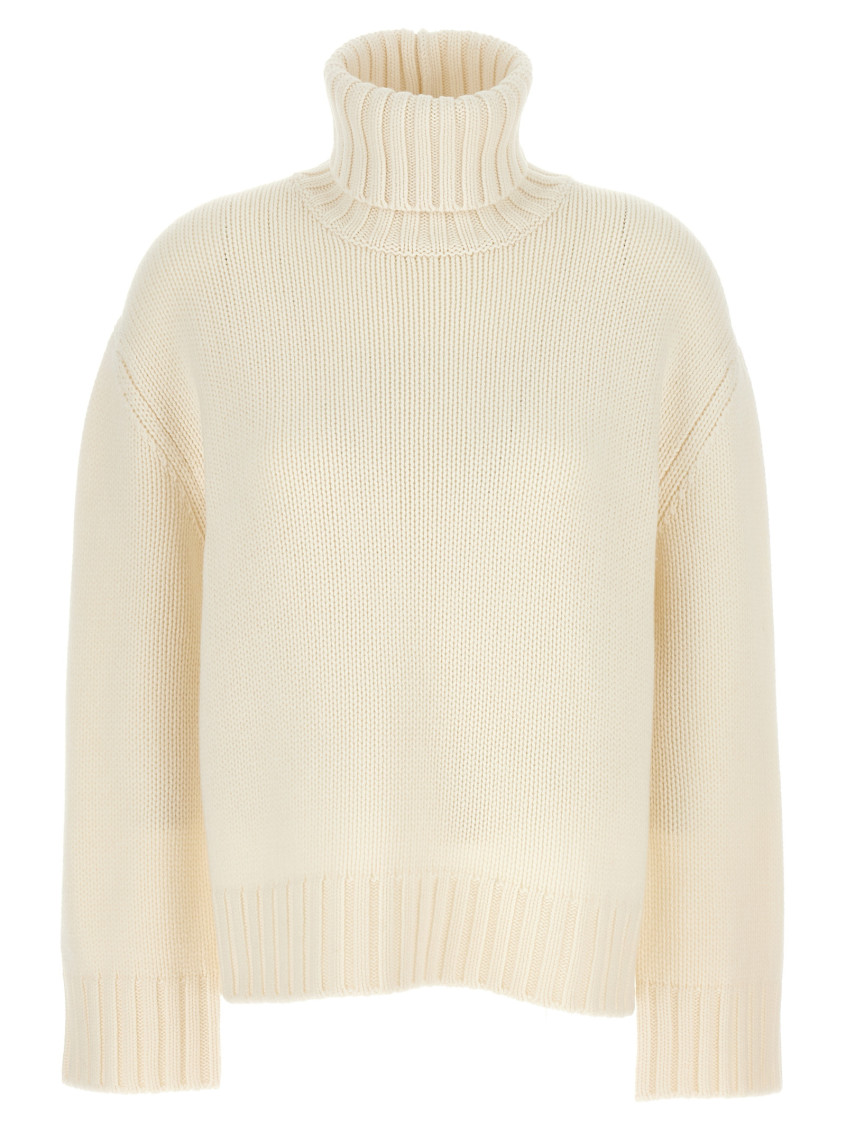 Shop Fabiana Filippi White High Neck Sweater