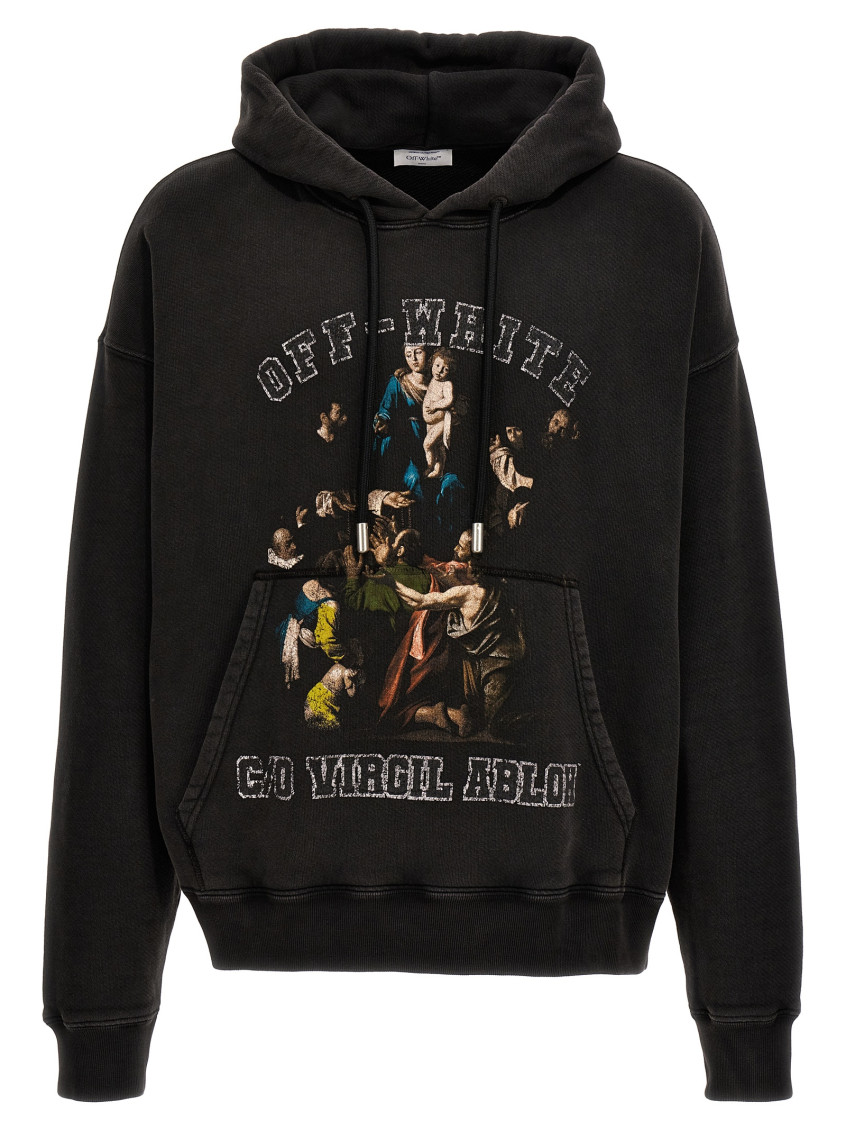 【関税込み】Off-White ブラック Script Mary Skate フーディ Off-White Black Mary Skate Hoodie for Men Online USA at