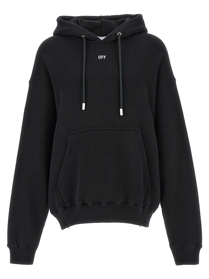 Shop Off-white Black Off Stamp Skate Hoodie