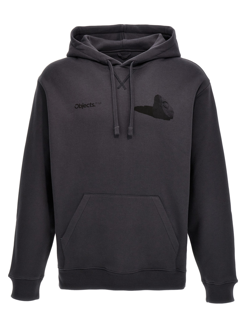 Objects Iv Life Boulder Print Sweatshirt Gray In Grey