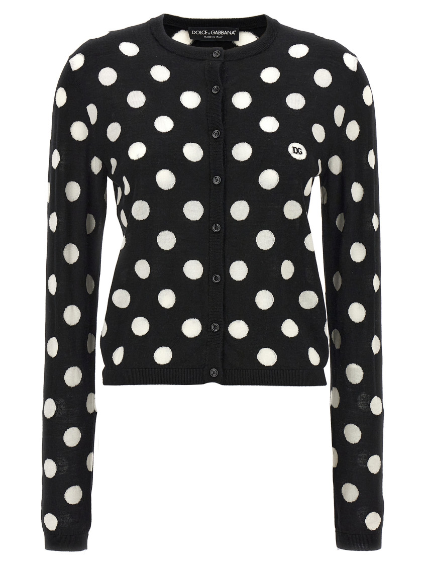 Shop Dolce & Gabbana Blackwhite Mambo Cardigan