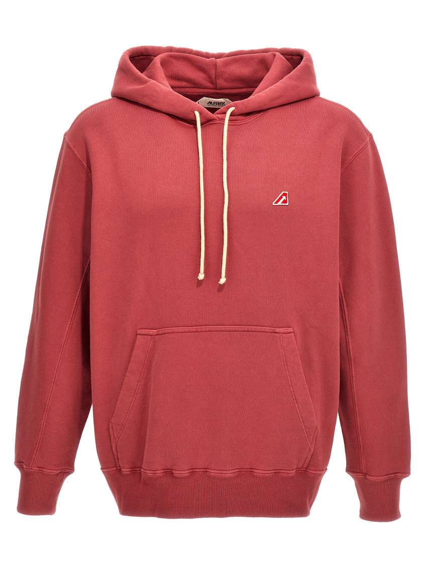 Shop Autry Pink Logo Hoodie