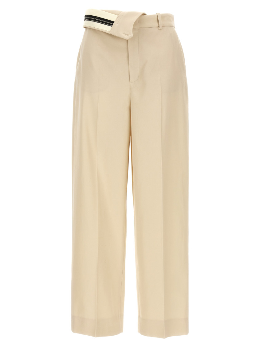 パンツ FENDI 'Fendi Roma' gabardine trousers Beige FR6540ARU5 Fendi Beige Fendi Roma Gabardine Trousers for Women Online