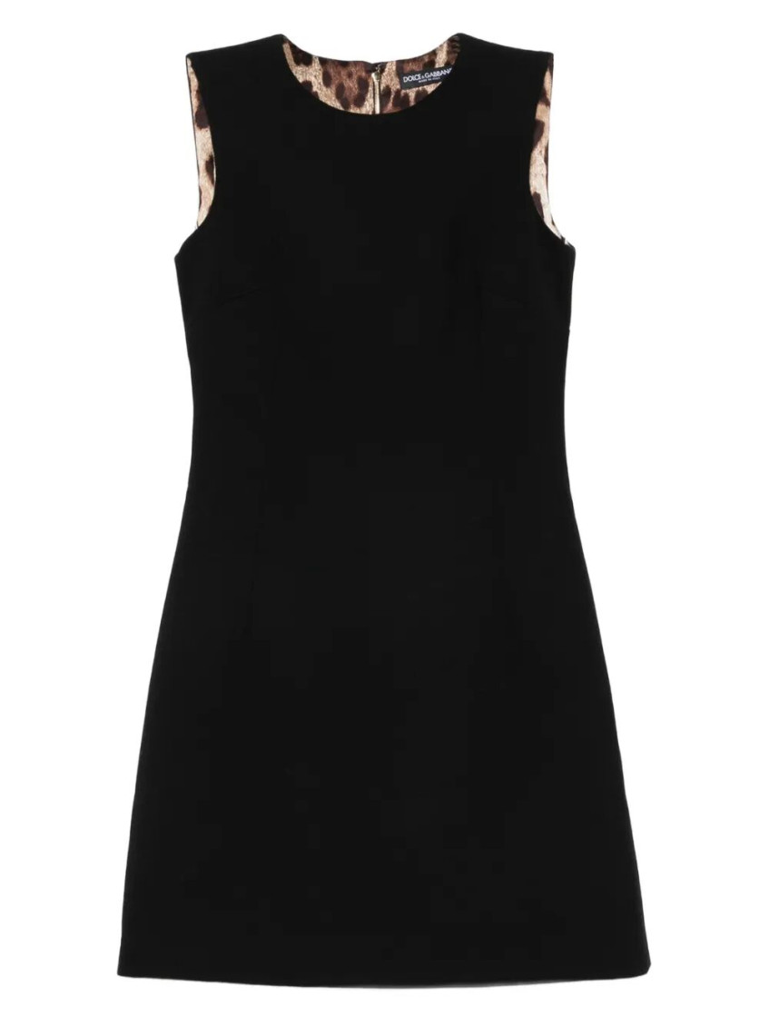 Dolce & Gabbana Elegant Sleeveless Shift Mini Dress In Black