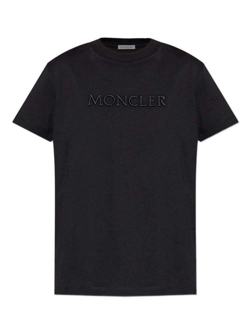 Moncler Black Logo Cotton T-shirt