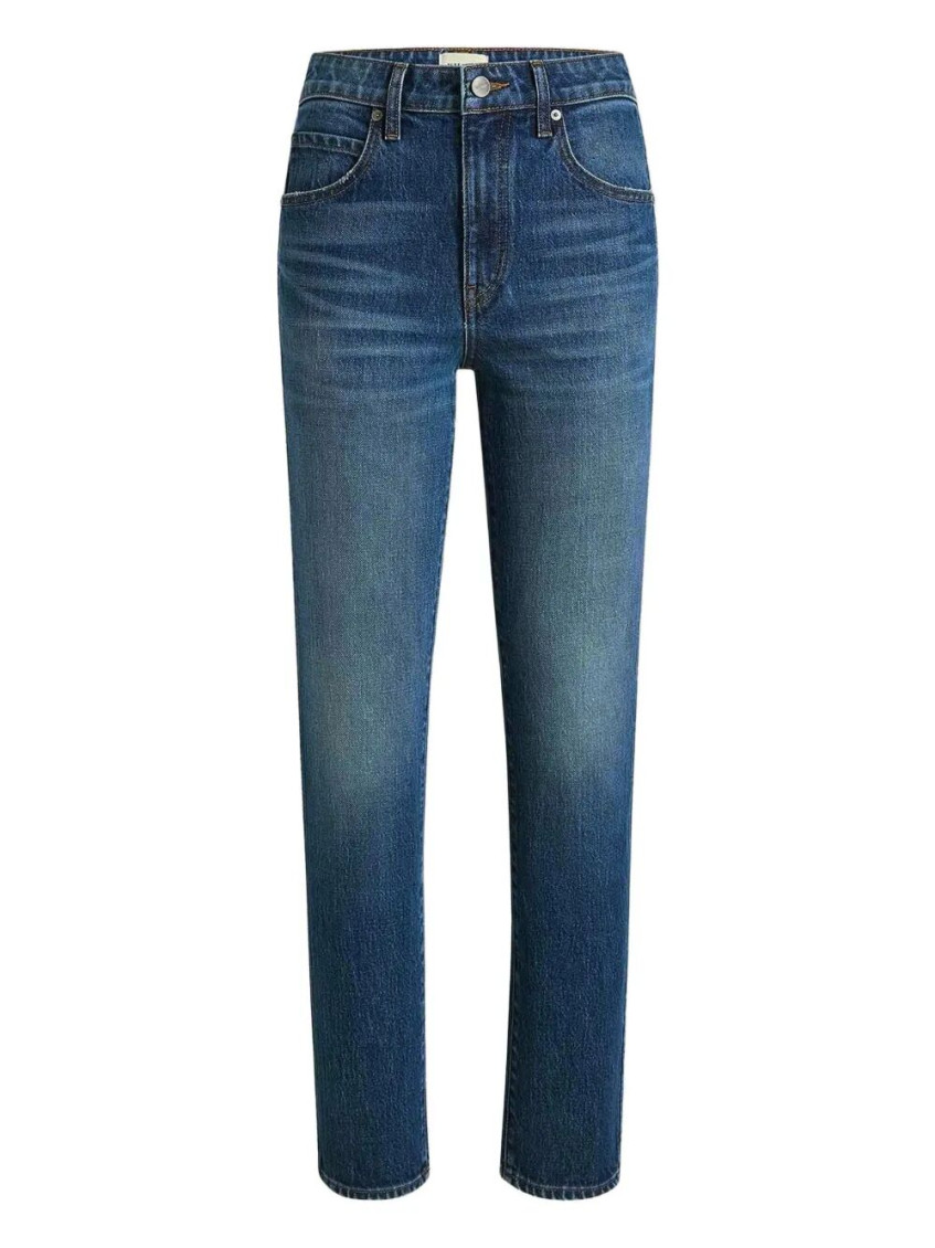 Khaite Viv Slim Leg Jeans In Blue