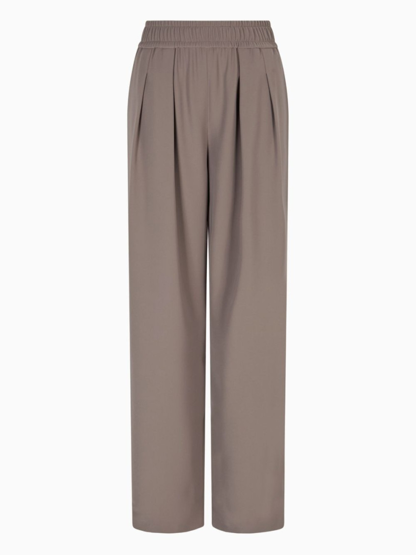 Emporio Armani Straight-leg Trousers In Brown