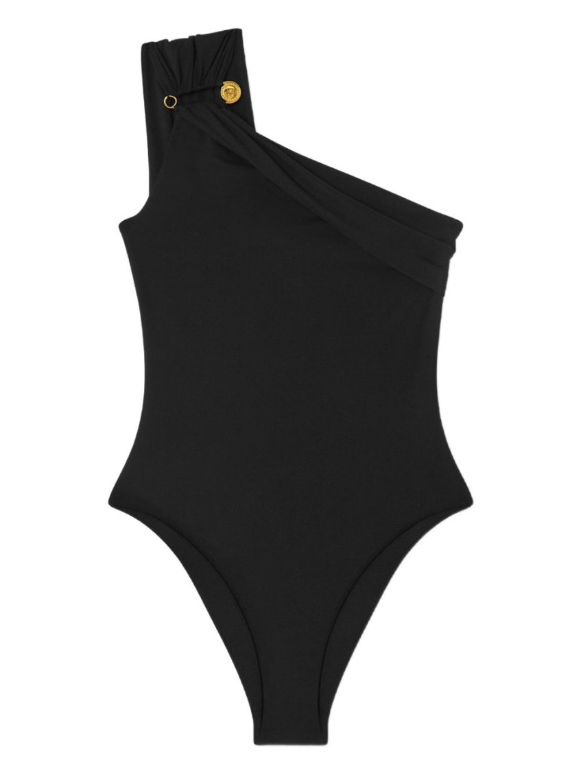 Versace Black Safety Pin Swimsuit
