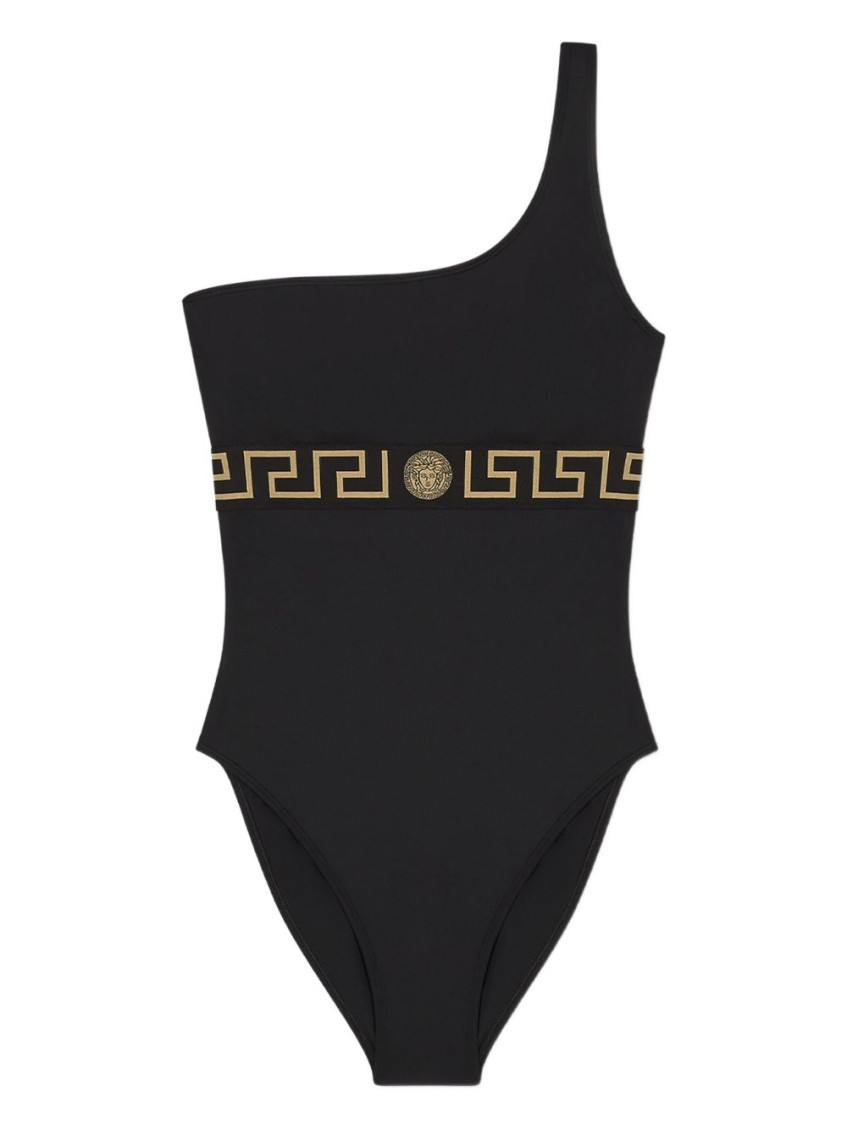 Versace Black Greca Swimsuit