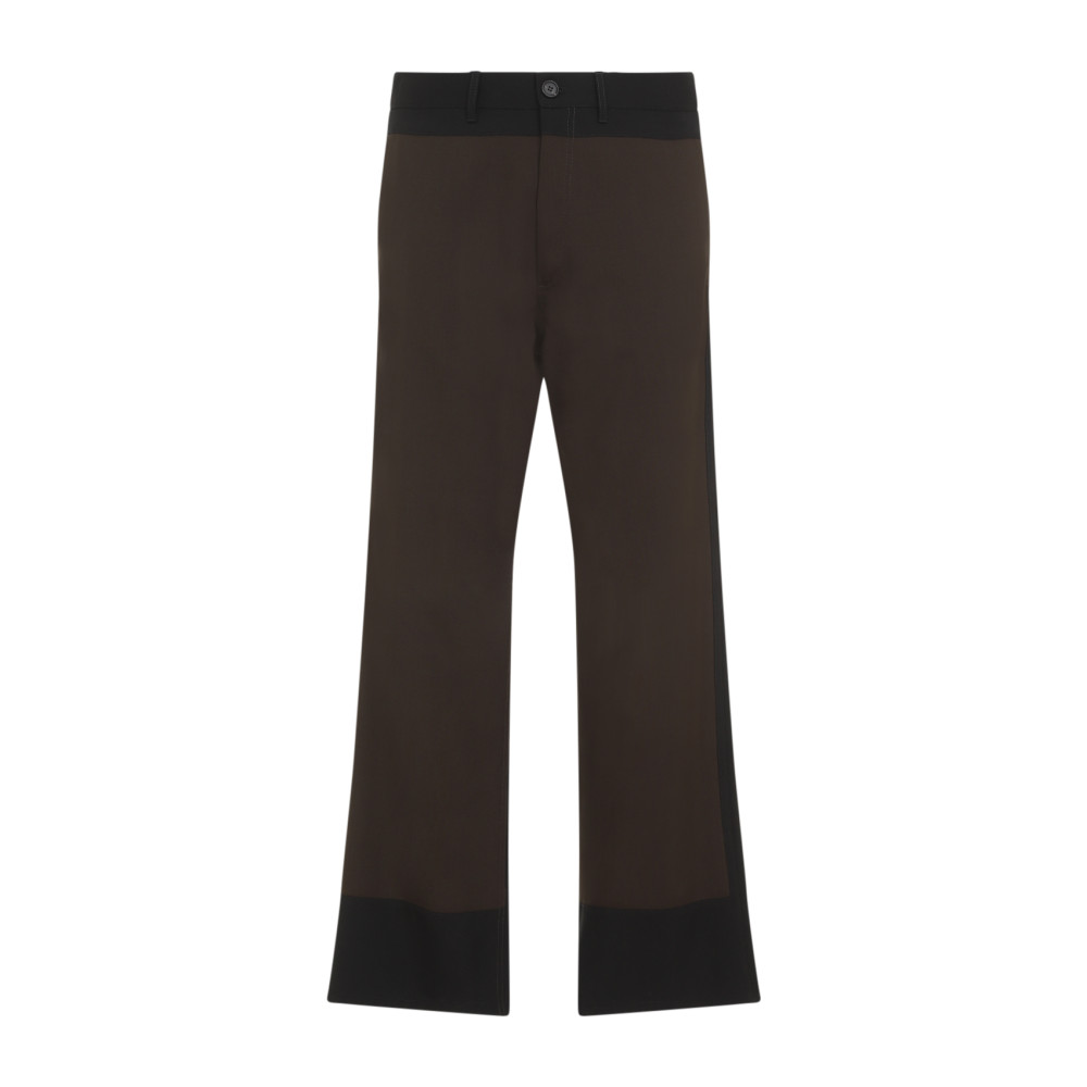 マルニ Marni Virgin Wool Trousers Marni Virgin Wool Trousers For The Modern Wardrobe In Black