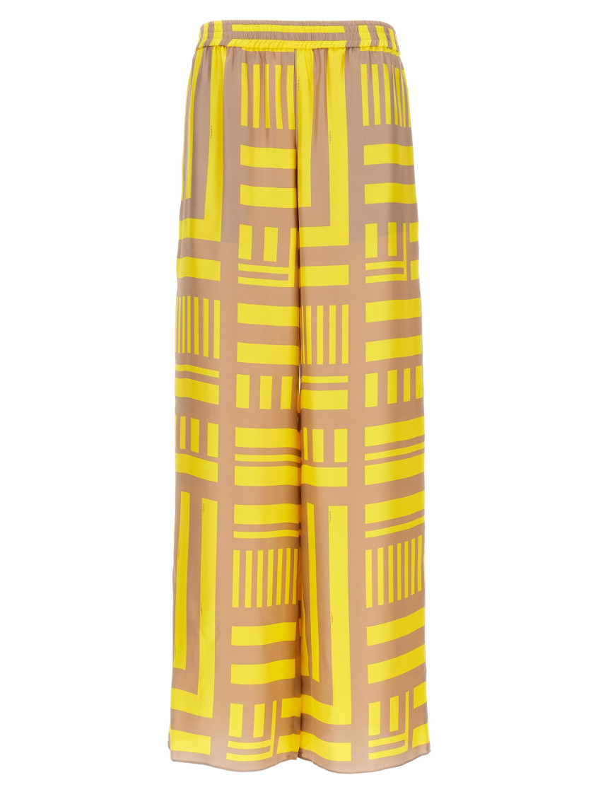 Shop Fendi Yellow  Labyrinth Pants