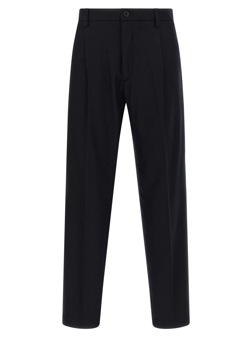 Department Five Gin Pintucks Trousers In Blue