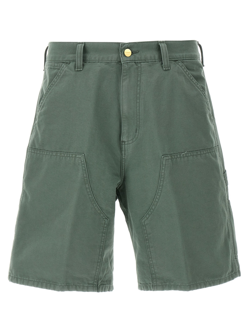 Carhartt Double Knee Bermuda And Short Green In Green