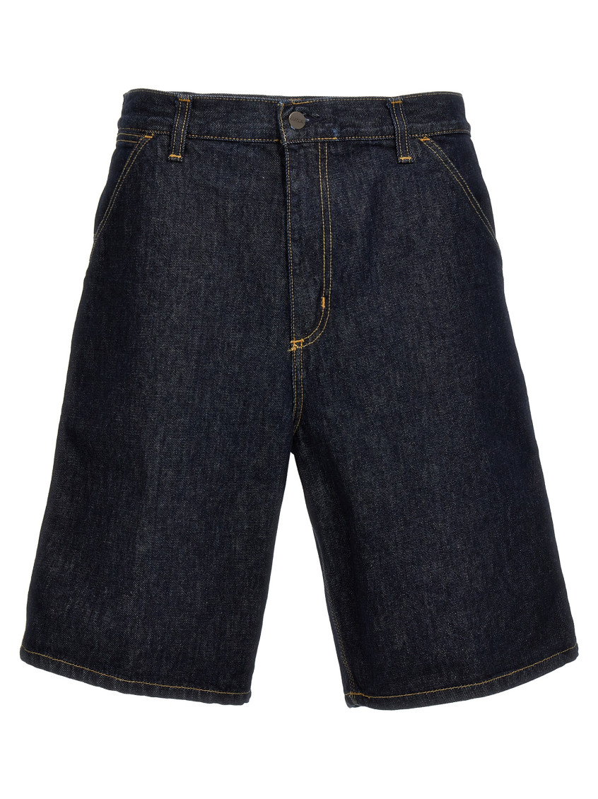 Carhartt Single Knee Bermuda And Short Blue In Blue