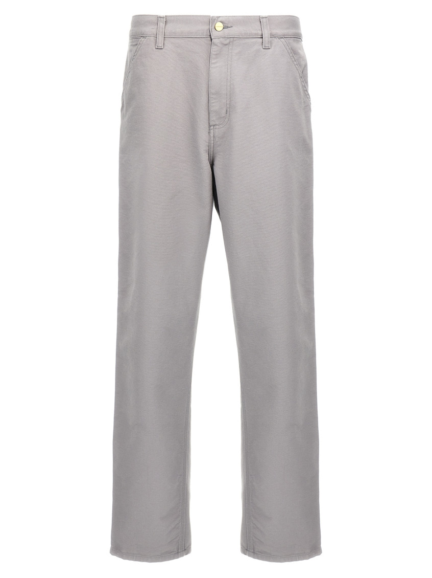 Carhartt Trousers With Knee Patch And Pockets In Gold