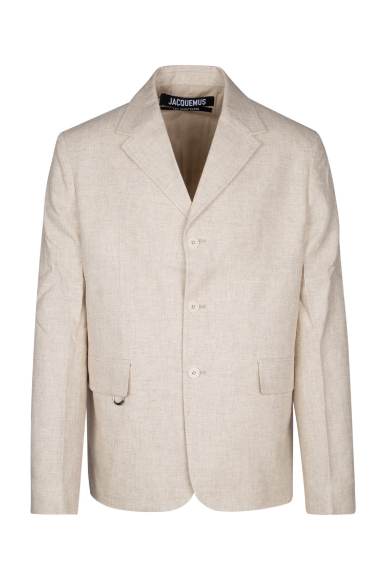 Jacquemus Buttoned Long In Beige