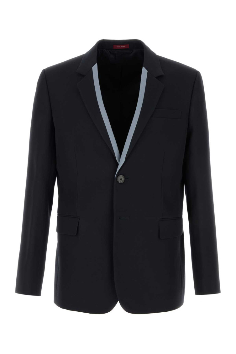 GUCCI NAVY BLUE SINGLE-BREASTED BLAZER