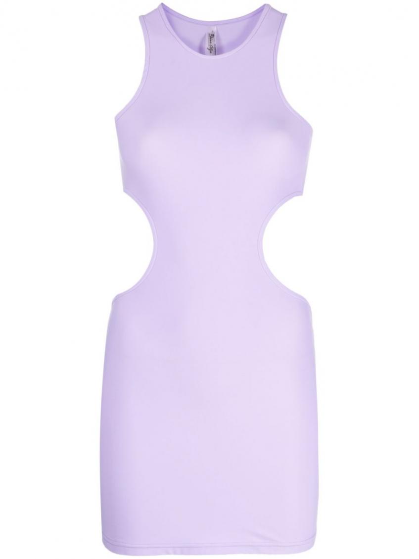 Reina Olga Sleeveless Minidress Featuring Cut-out Detailing In Light Purple