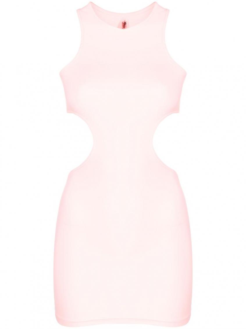 Reina Olga Sleeveless Minidress Featuring Cut-out Detailing In Pink