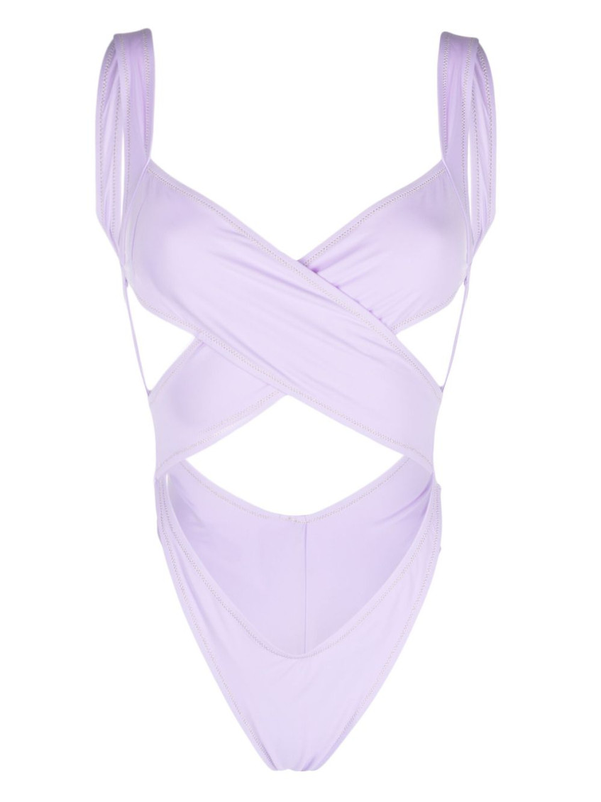Shop Reina Olga Light Purple Light Purple Exotica Wrap Bikini