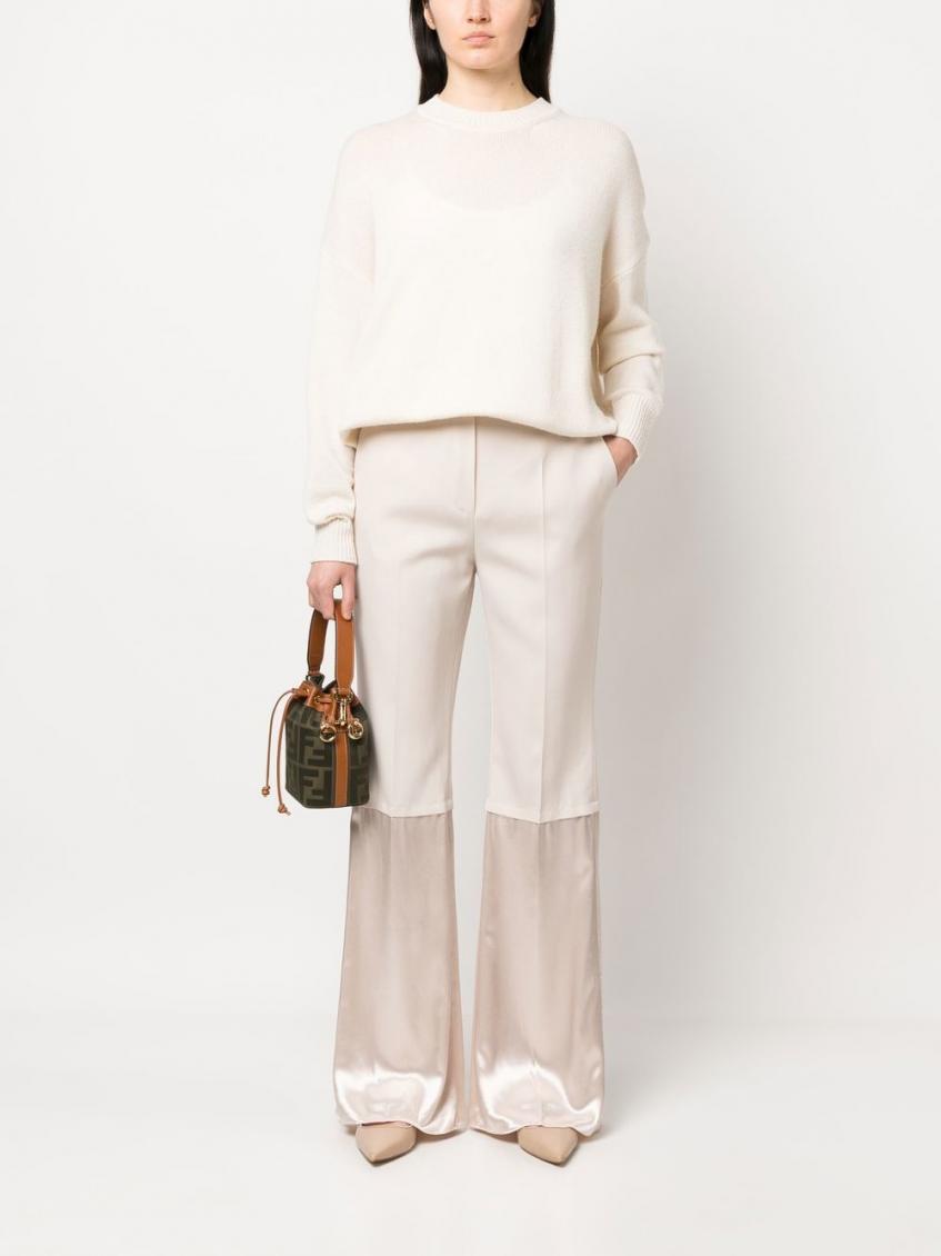パンツ FENDI Women Straight Pants FLP852 AT20F08QQ Beige FR6629AQ3RF1SA0_01