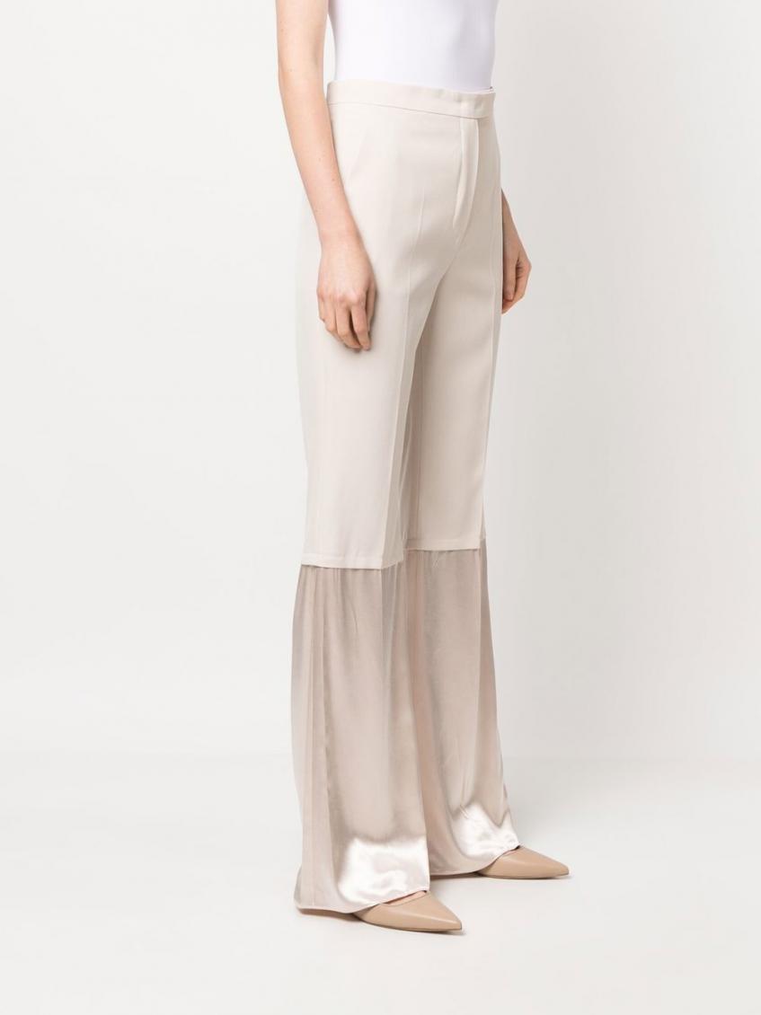 パンツ FENDI Women Straight Pants FLP852 AT20F08QQ Beige Fendi Beige Flare Leg Trousers for Women Online USA at