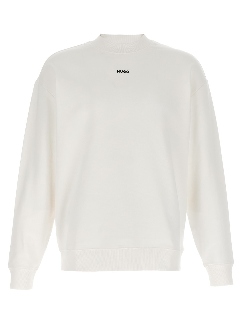 Shop Hugo Boss White Dapocrew Sweatshirt