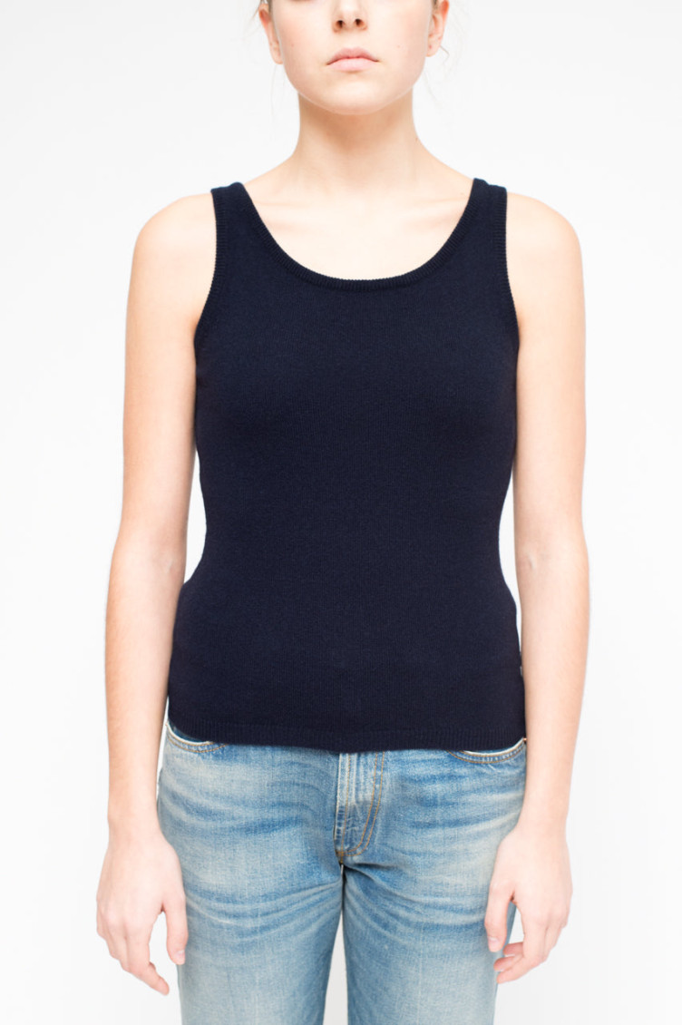La Rose Canotta Cash Blu Navy In Blue