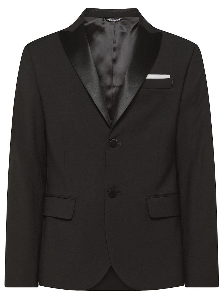 Shop Daniele Alessandrini Black Single Breasted Blazer
