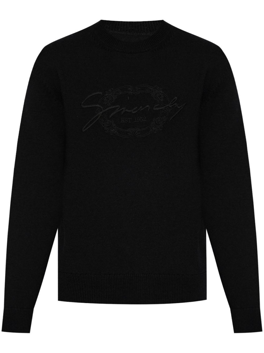 Givenchy Men Wool Sweatshirt In Black