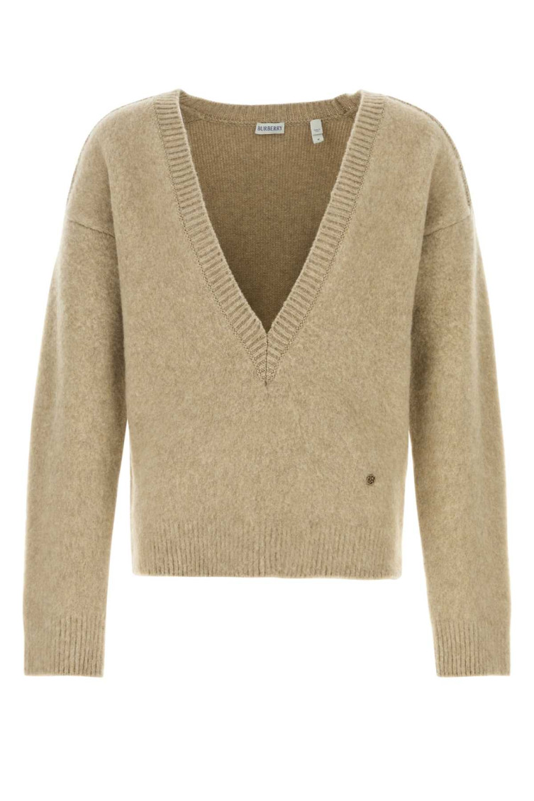 Burberry Women's Cappuccino Wool Blend Sweater