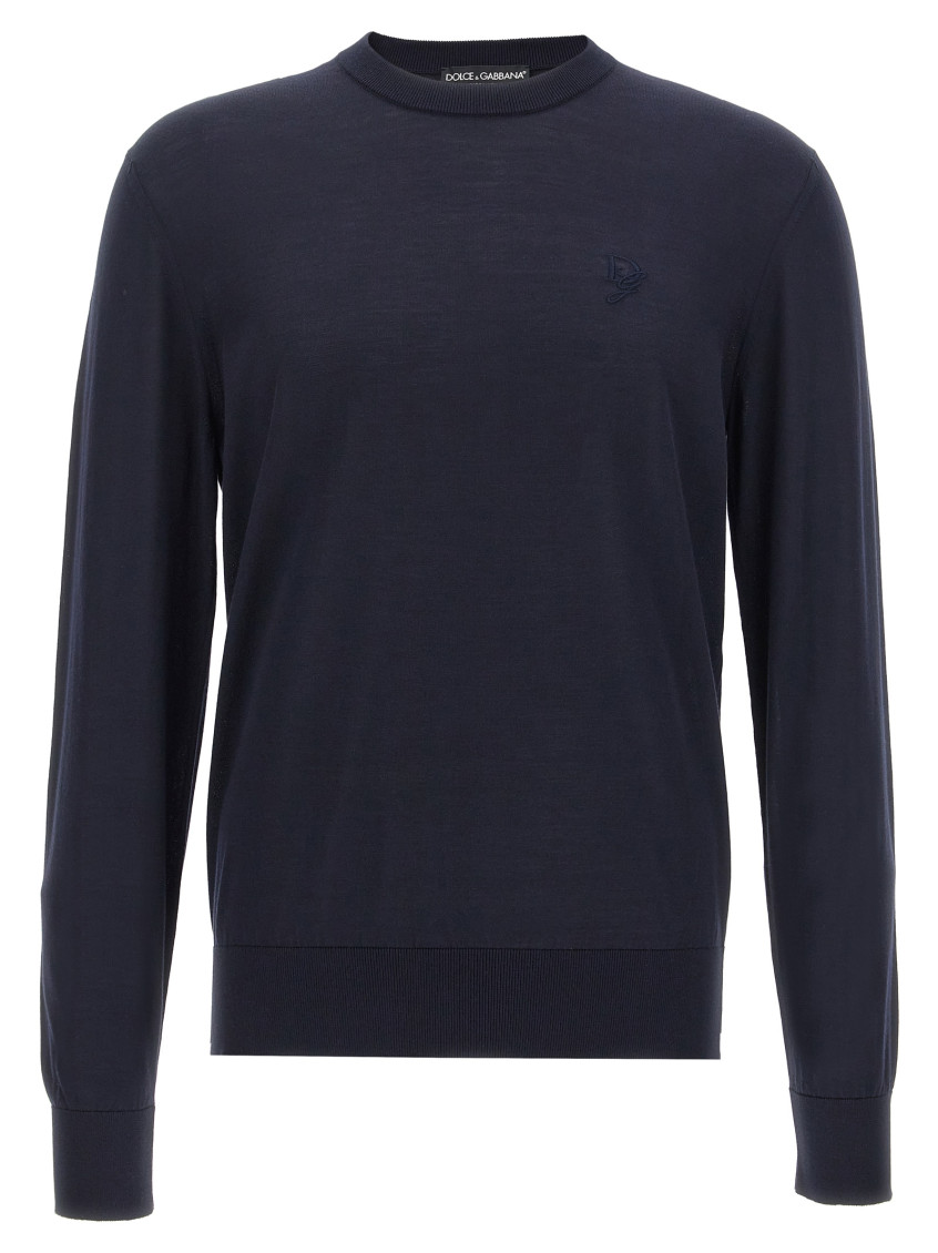 Dolce & Gabbana Maglione In Cashmere Nero  Uomo