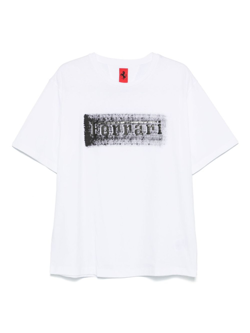Ferrari Logo-graphic Cotton T-shirt