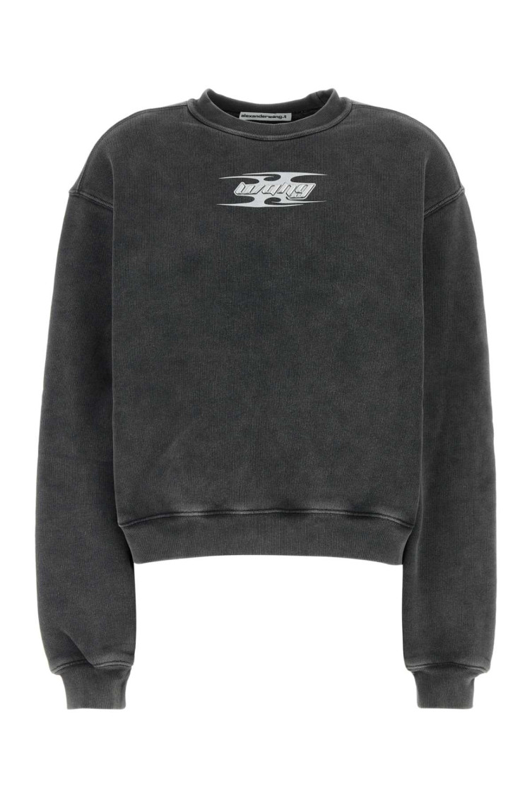 Alexander Wang Grey Logo Sweatshirt