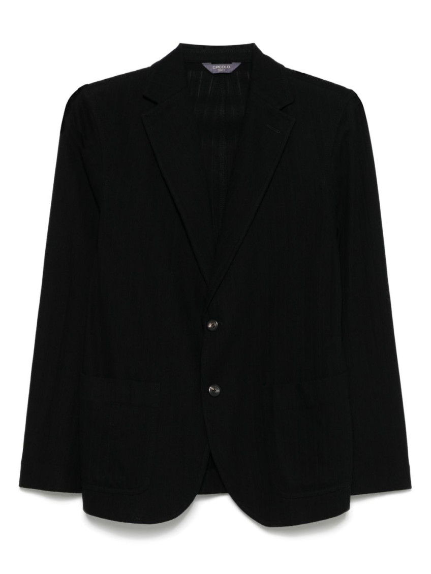Circolo 1901 Cotton Single-breasted Jacket With Buttoned Cuffs