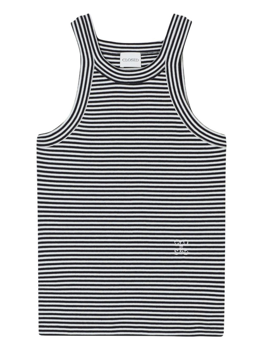 Shop Closed Blackwhite Stripe Top
