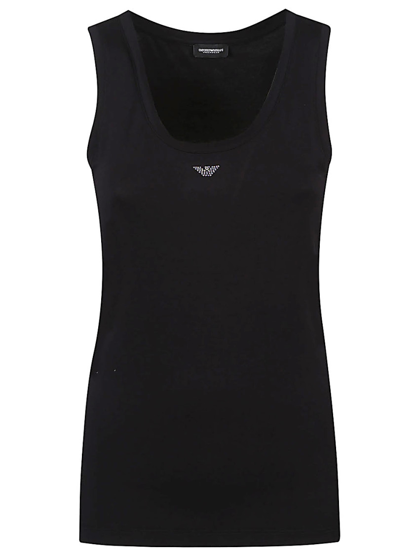 Emporio Armani Tank Top With Crew Neck And Scoop Neckline