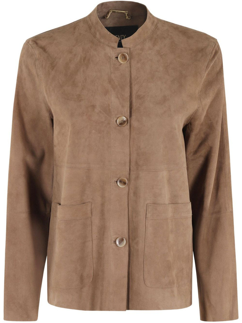 Seventy Light Brown Lightweight Suede Jacket In Brown