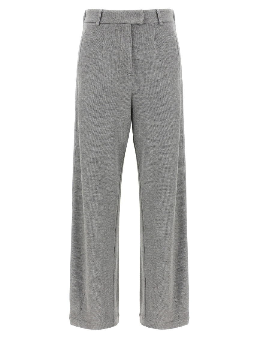 Brunello Cucinelli Trousers With Belt Loops And Pockets In Gray