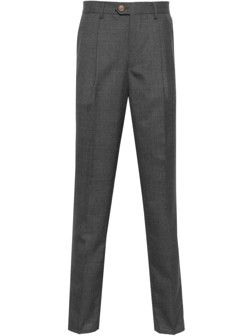 Brunello Cucinelli Dark Grey Classic Trousers