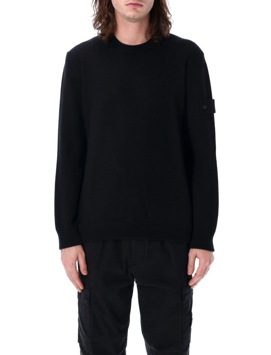 Stone Island Ghost Sweater In Black
