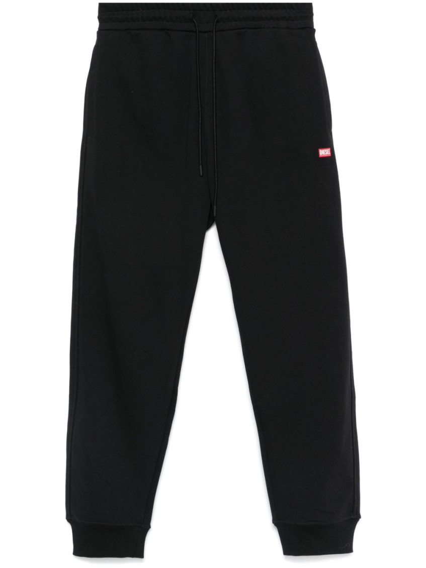Diesel Black Logo Tracksuit Bottom In Black