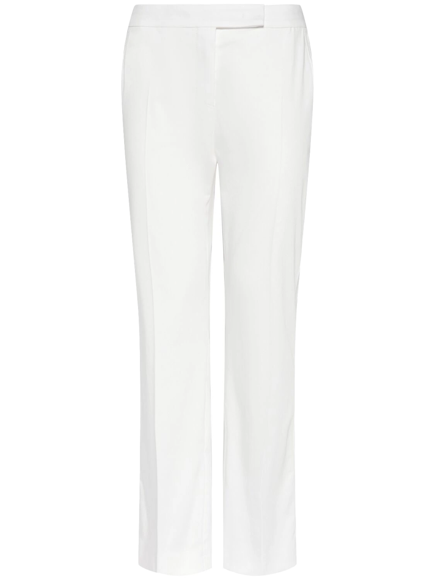 Max Mara Trousers Cotton Satin Belt Loops