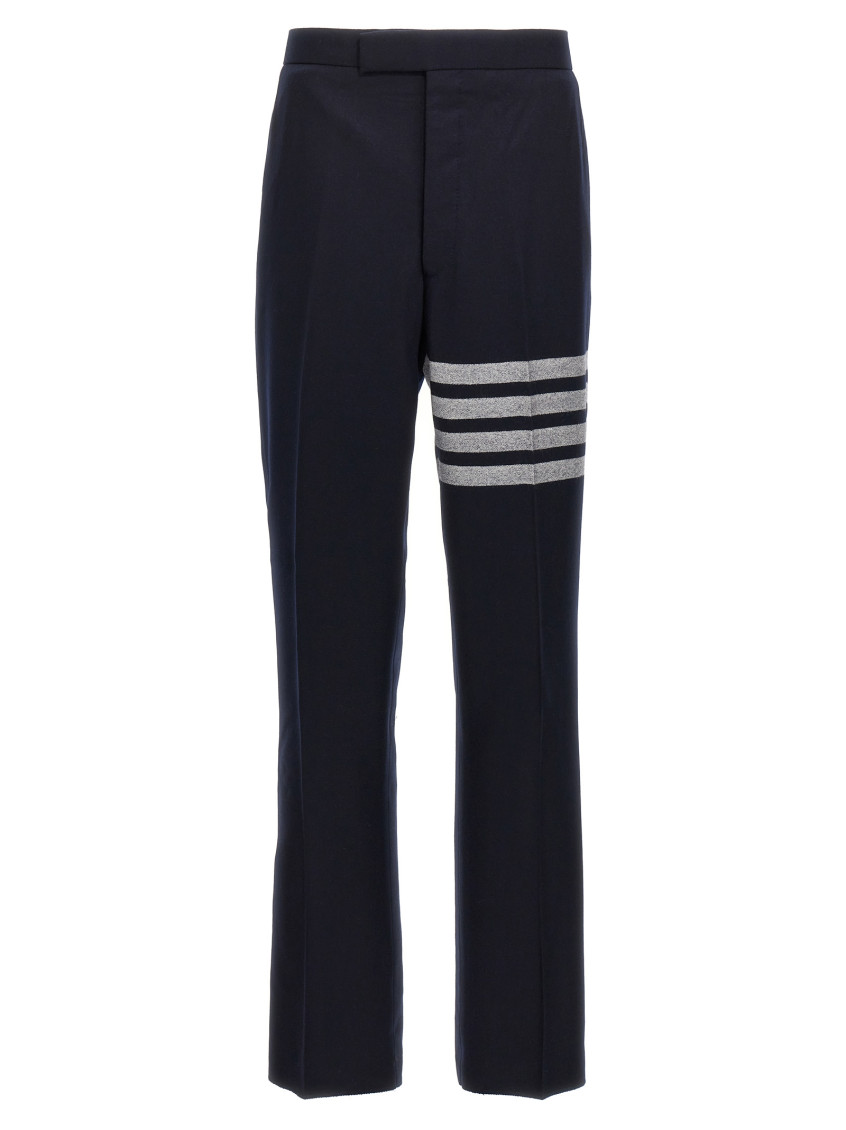 Thom Browne 4-bar Stripe Tailored Trousers In Navy Blue