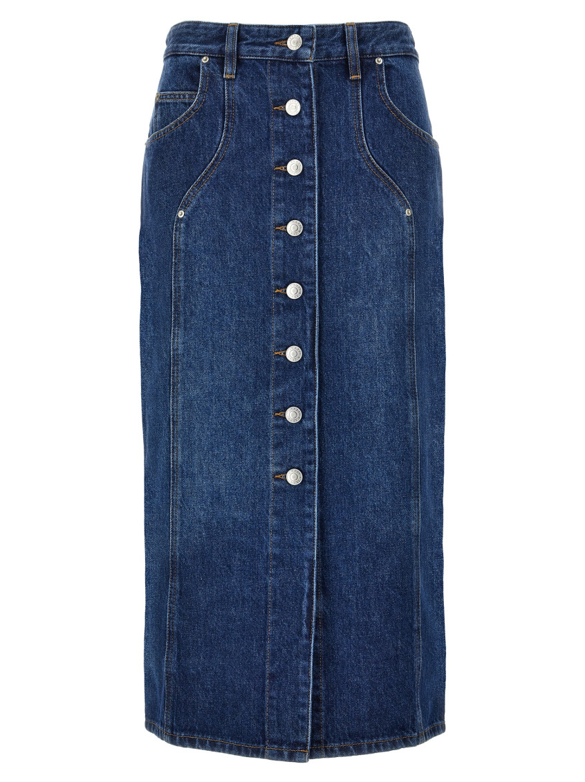 Isabel Marant Blue Vandy Skirt In Blue