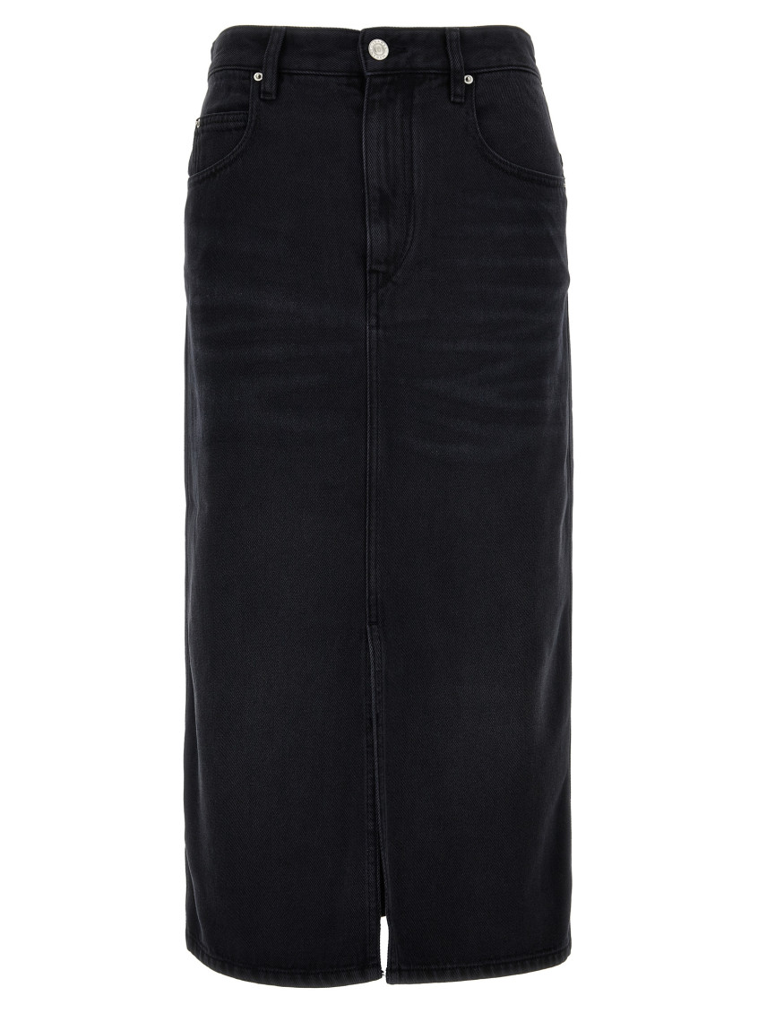Shop Isabel Marant Black Tilauria Skirt