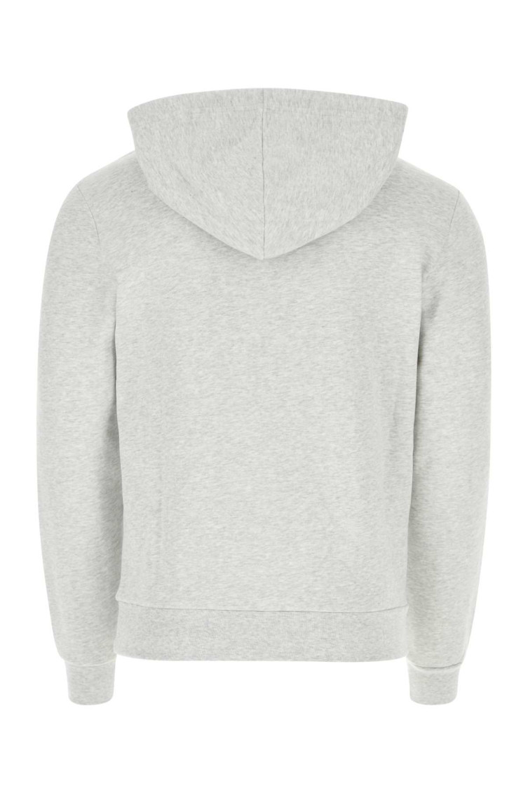 パーカー・フーディ A.P.C. Melange Grey Cotton Sweatshirt A.P.C. Melange grey cotton sweatshirt for Women Online USA