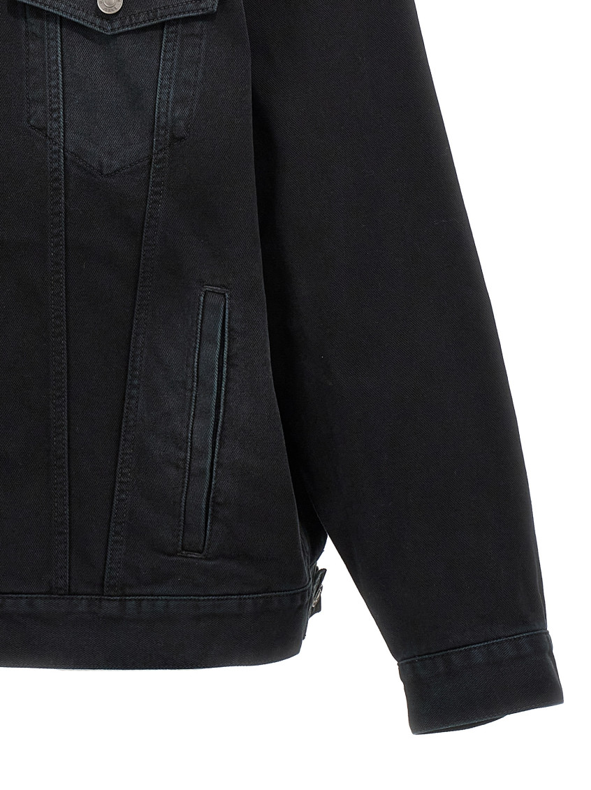 Balenciaga Black Logo Print Jacket