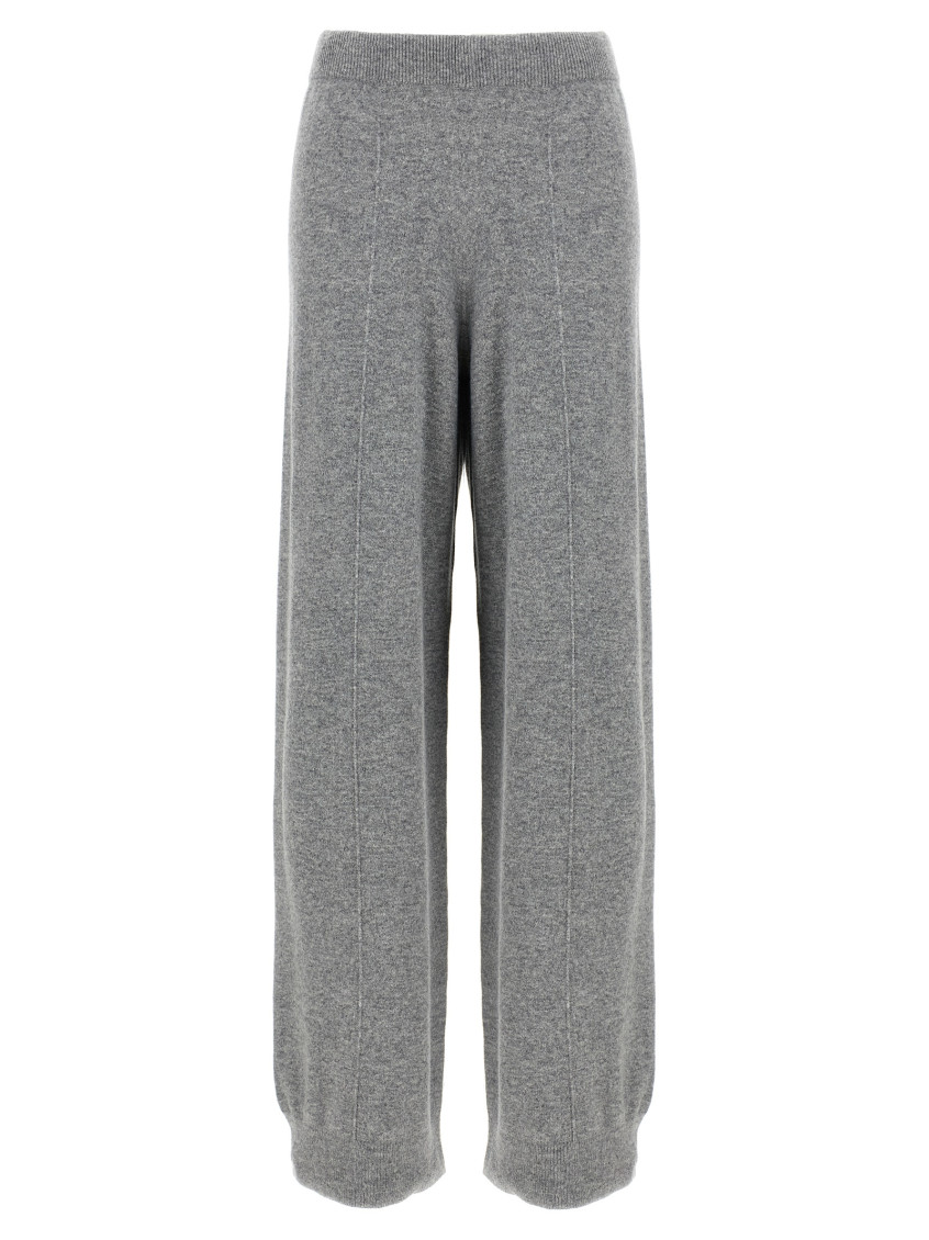 Fabiana Filippi Trousers Featuring Jewel Detail And Elastic Waistband In Gray